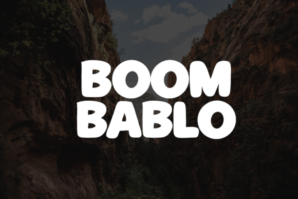 Boom Bablo: The Modern Display Font for Bold Branding