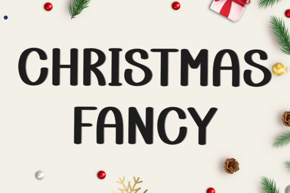 Bring Holiday Magic to Products with Christmas Fancy Typeface
