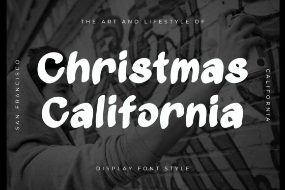 Christmas California: A Bold Display Font for Festive Editorial Design