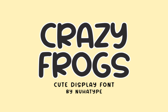 Crazy Frogs: A Cheerful Display Font for Playful Branding