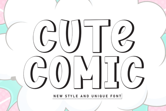 Cute Comic: A Bubbly Display Font for Makers