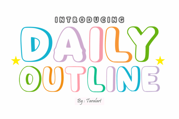 Daily Outline: A Joyful Display Font for Web Design
