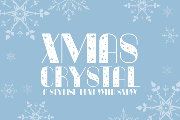 Designing Festive Headers with Xmas Crystal Typeface