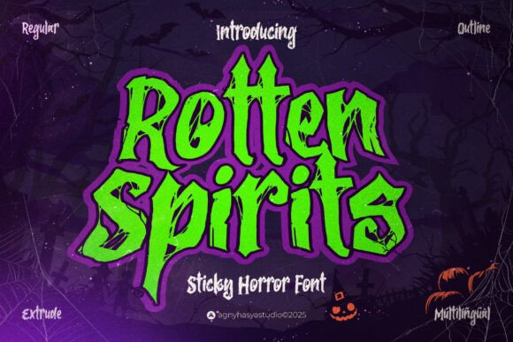Designing Spooky Headers with the Rotten Spirits Typeface