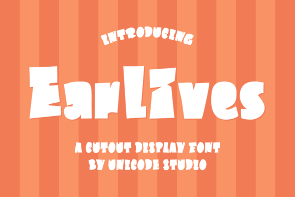 Earlives: A Bold Display Font for Modern Branding