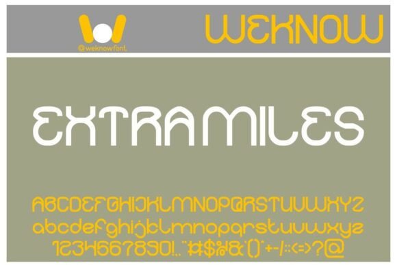 Extra Miles: A Whimsical Display Font for Modern Branding