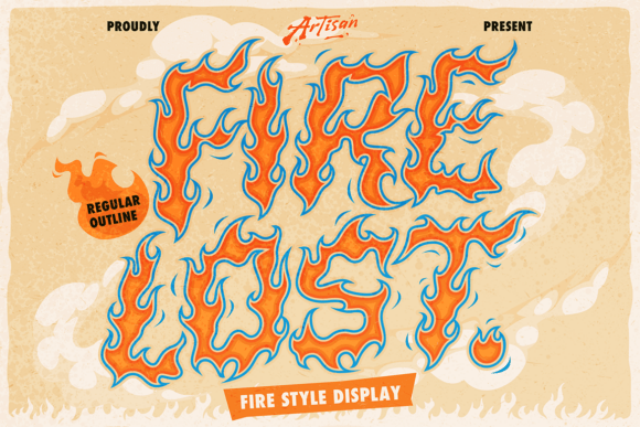 Firelost: The Blazing Display Font for Crafters