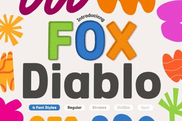 Fox Diablo Typeface: A Playful Font for Bold Brands