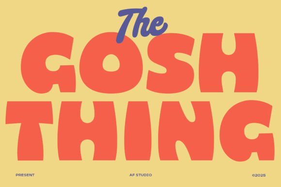 Gosh Thing: A Happy Display Font for Editorial Design