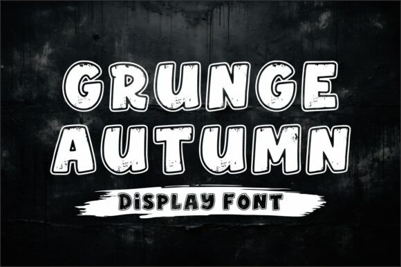 Grunge Autumn: A Bold Display Font for Urban Campaigns