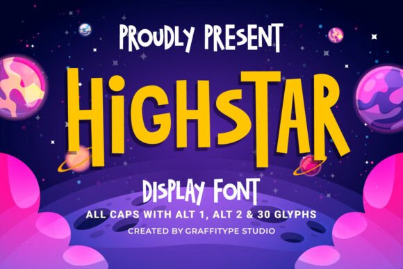 High Star: A Bold Display Typeface for Web Headers