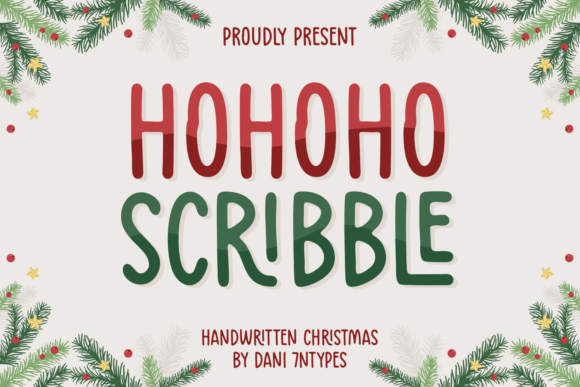 Hohoho Scribble: A Playful Christmas Display Font for Makers