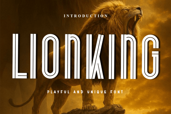 Lionking Typeface: Festive Display Fonts for Holiday Branding