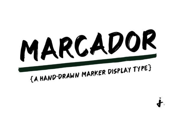 Marcador: A Bold Hand-Drawn Display Font for Editorial Impact