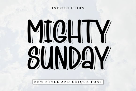 Mighty Sunday: A Bold Display Font for Editorial Impact