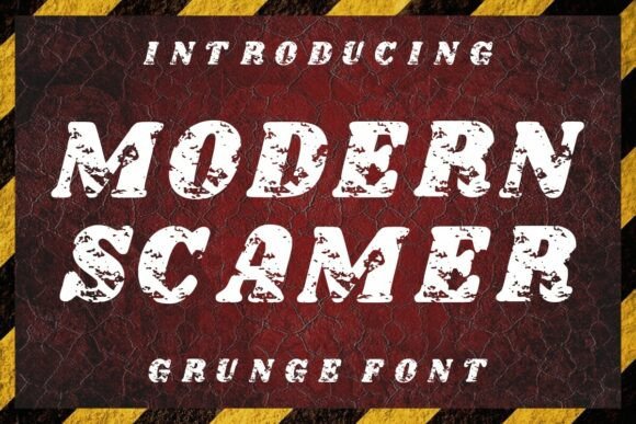 Modern Scamer: A Bold Typeface for Retro Branding