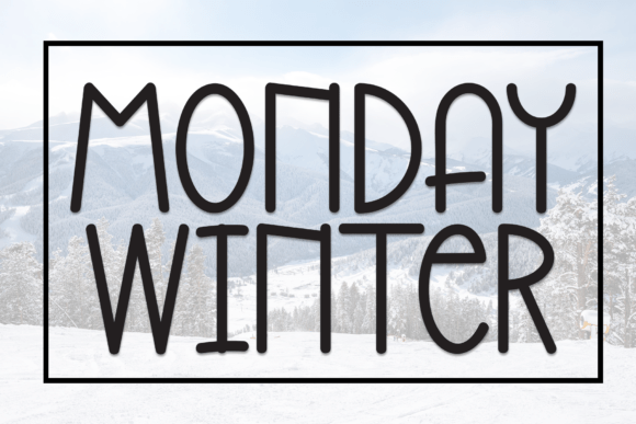 Monday Winter: A Charming Handwritten Display Font for Editors