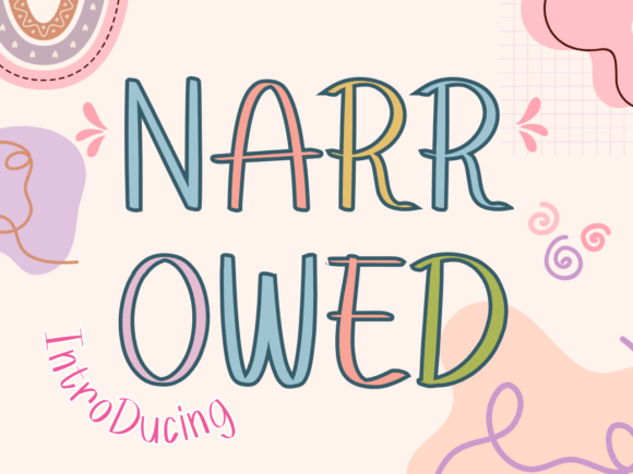 Narrowed: A Quirky Display Font for Handmade Brands