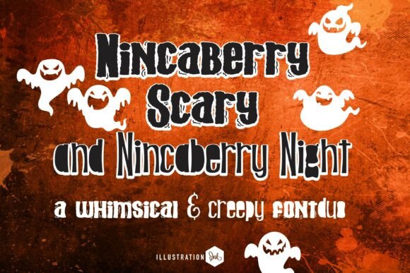 Nincaberry Scary Duo: A Whimsical Halloween Typeface Review