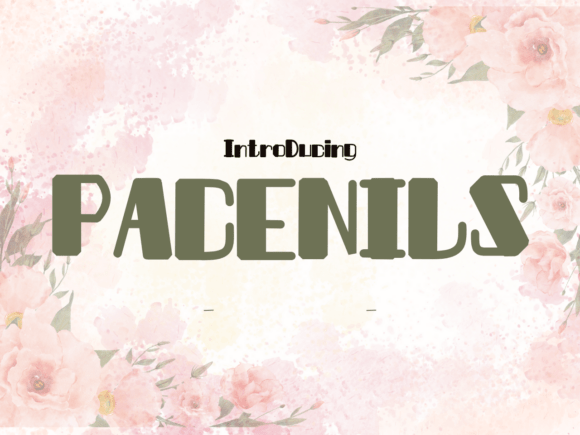 Pacenils: A Sweet Display Font for Editorial Design
