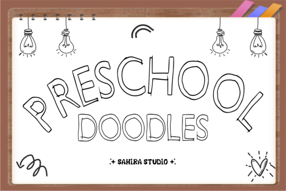 Preschool Doodles: A Quirky Handwritten Font for Makers