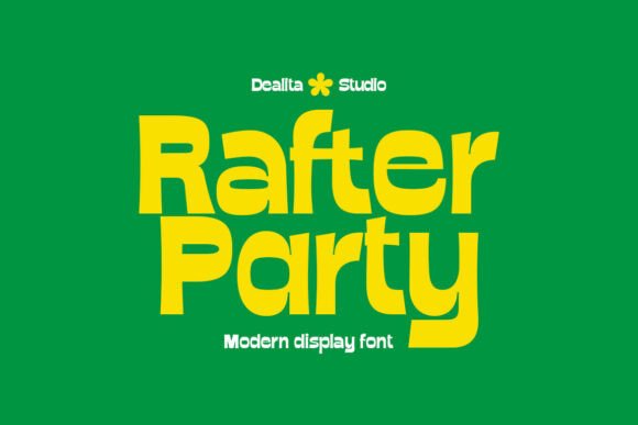 Rafter Party: The Bold Display Font for Impactful Campaigns