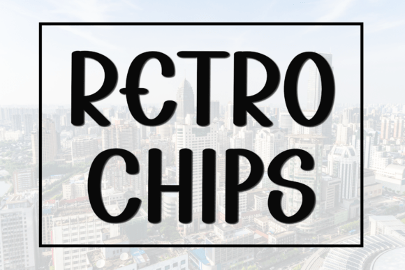 Retro Chips: A Festive Display Font for Holiday Branding