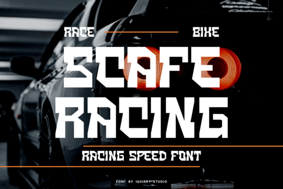 Scafe Racing: A Bold Display Font for Makers