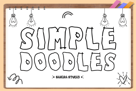 Simple Doodles: The Bold Display Font for Scroll-Stopping Content
