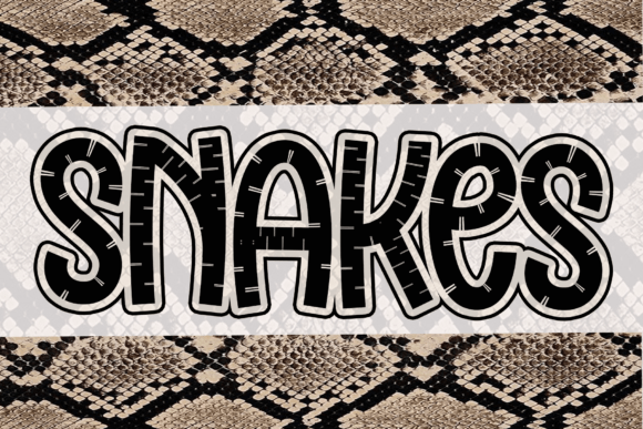 Snakes: A Playful Display Font for Modern Branding