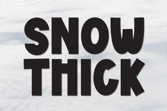 Snow Thick: The Bold Display Font for Winter Campaigns