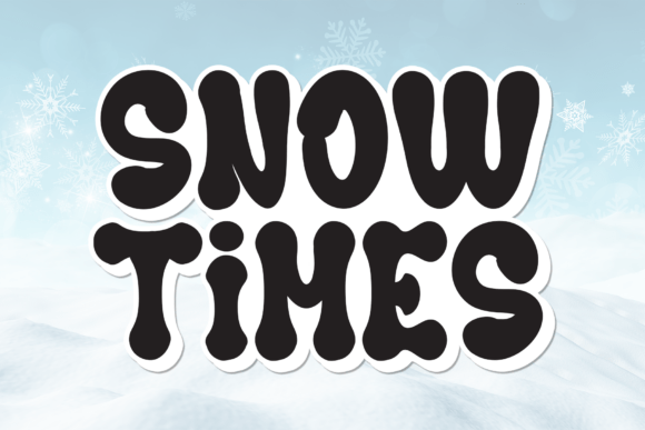 Snow Times: The Perfect Display Font for Handmade Brands