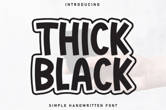 Thick Black: A Bold Display Font for Creative Branding