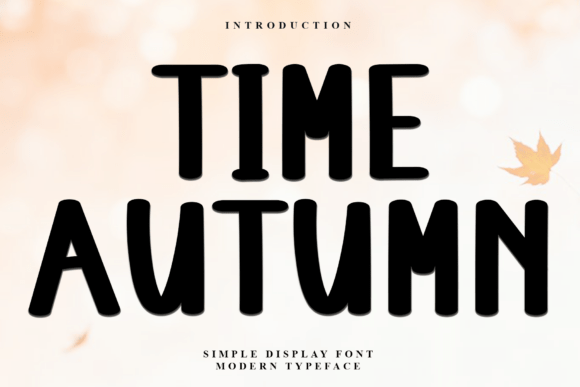 Time Autumn Typeface for Festive Web Headers