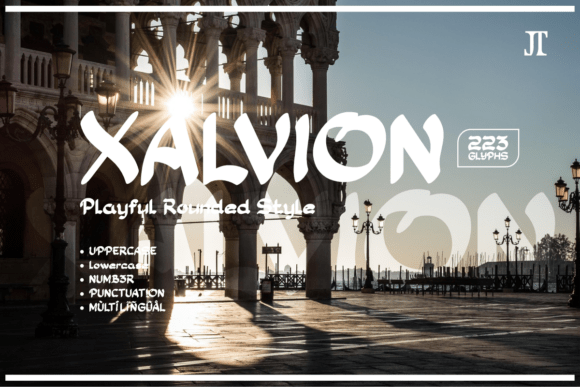 Using Xalvion Typeface for Playful Brand Identity
