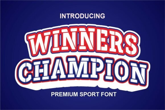 Winners Champion: A Bold Display Font for Makers